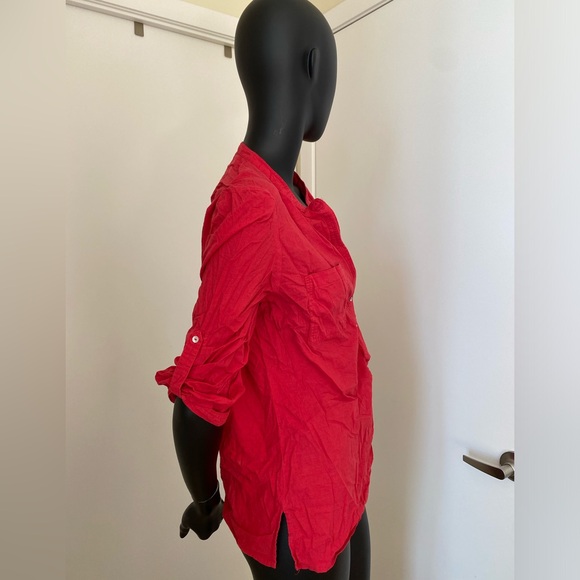 Minimalist Orange Blouse - Picture 3 of 4